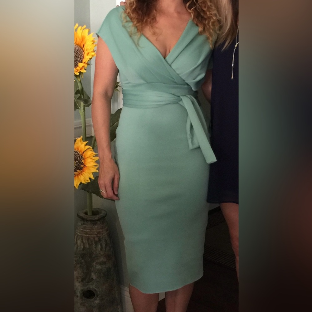 ASOS Women's Mint Green Scuba dress